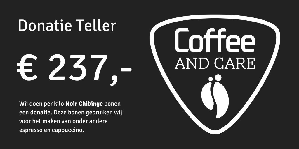 Donatie teller Coffee and Care